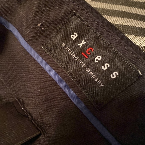 Axcess Men’s dress slacks pants Black flat front 33x32 - Picture 4 of 6